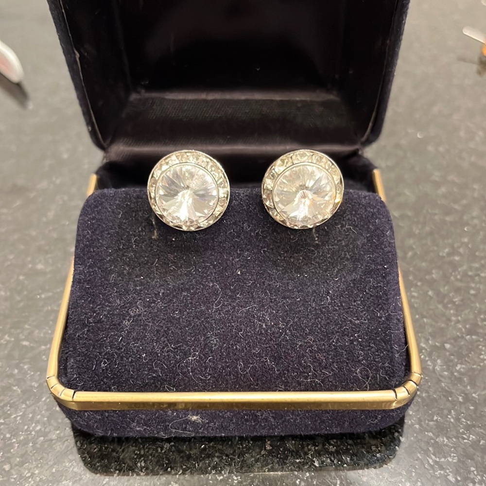 Brilliant, shiny sparkly, fun earrings- 2 pair different sizes -